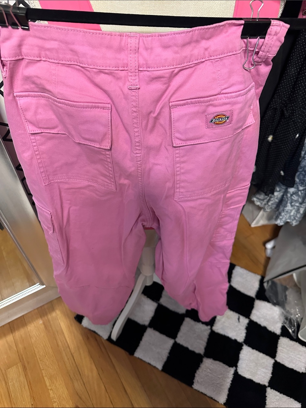 Dickies Bubblegum Pink Utility cargo crop